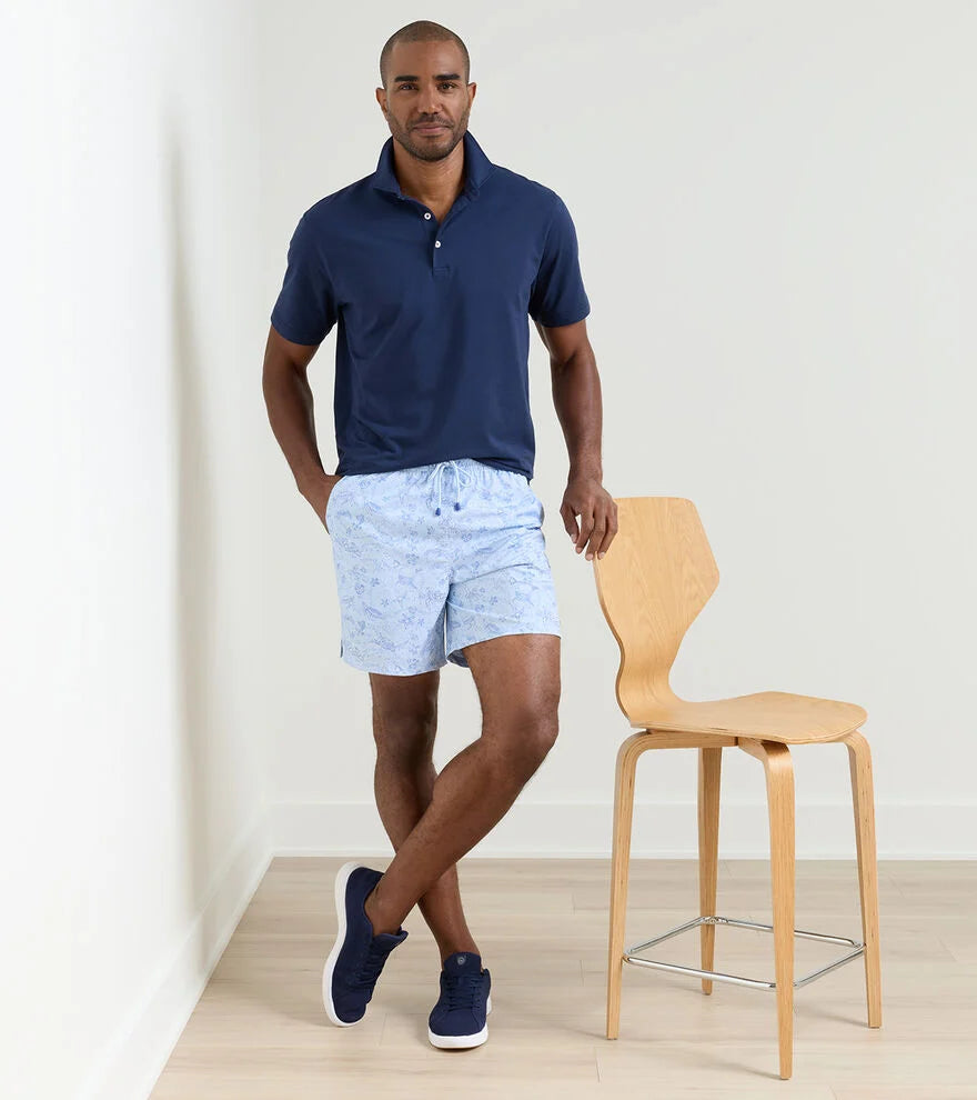 Peter Millar Oahu Swim Trunk- Stream Blue
