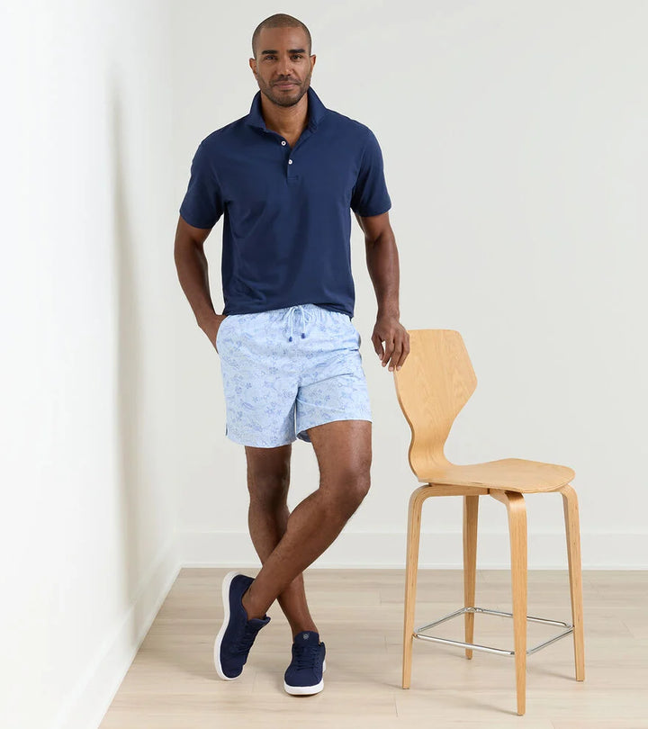 Peter Millar Oahu Swim Trunk- Stream Blue