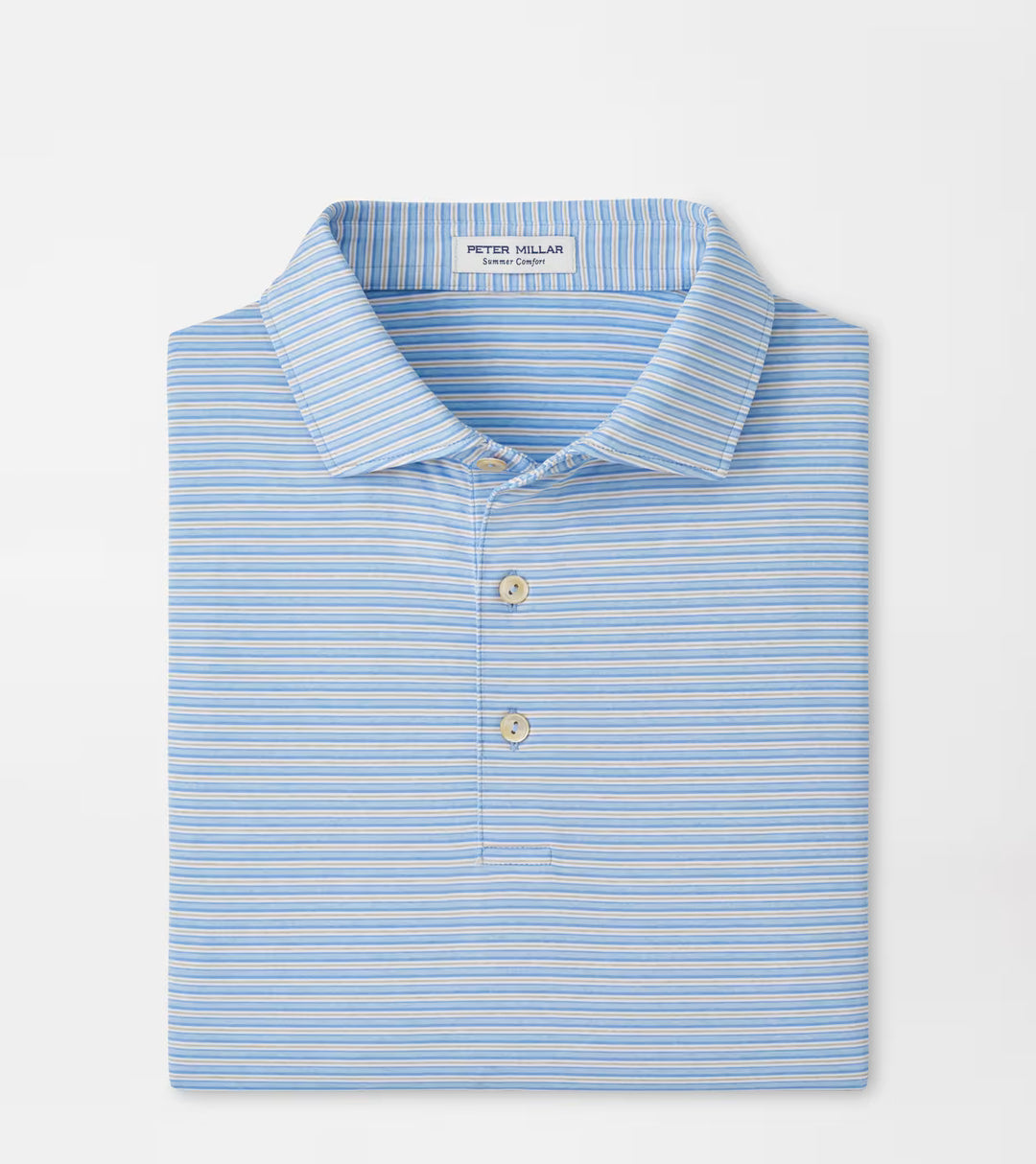 Peter Millar Owens Performance Jersey Polo- Cottage Blue