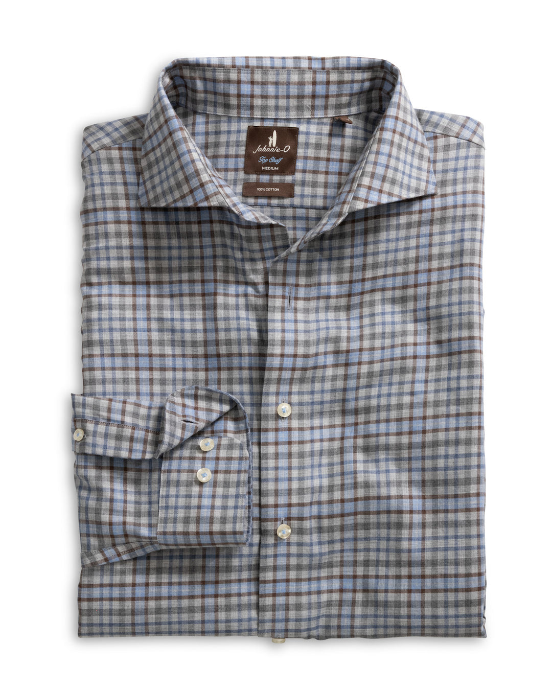 Johnnie-O Top Shelf Button Down - Redwood Plaid