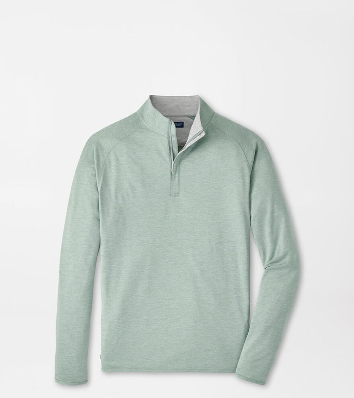 Peter Millar Stealth Performance Quarter Zip- Willow