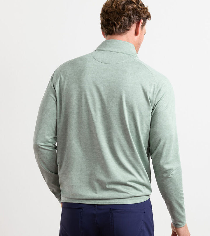 Peter Millar Stealth Performance Quarter Zip- Willow