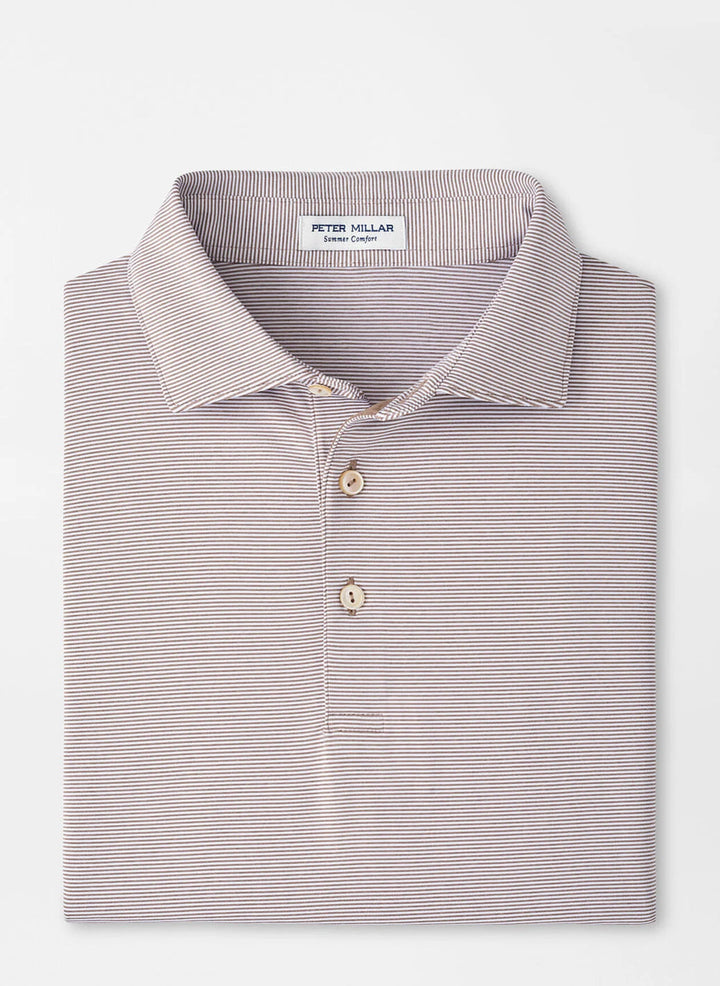 Peter Millar Jubilee Performance Jersey Polo- Poplar Brown