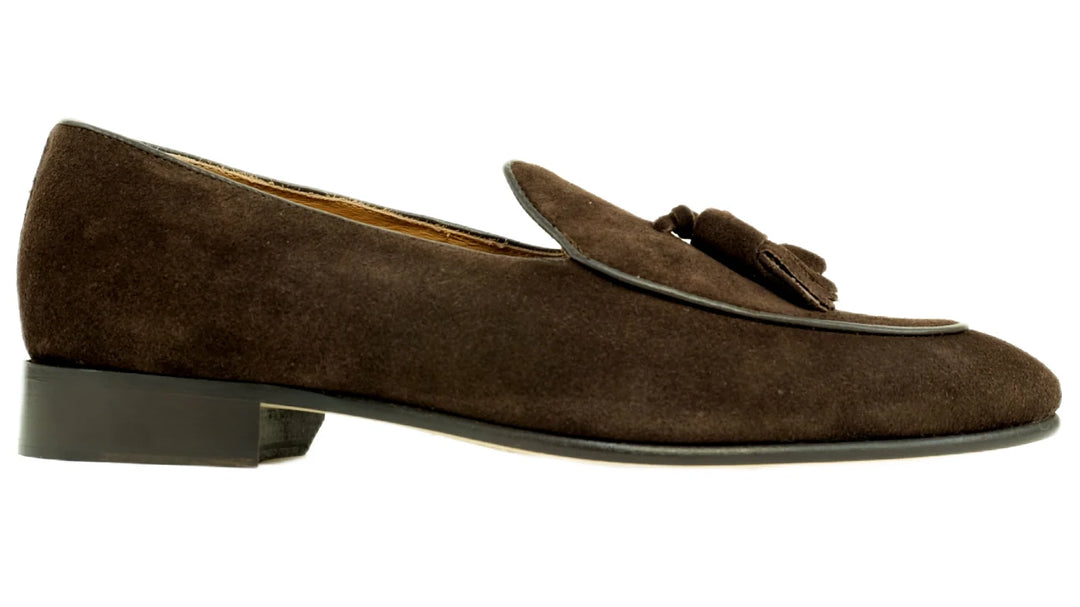 Alan Payne Porto Suede Loafer- Dark Brown