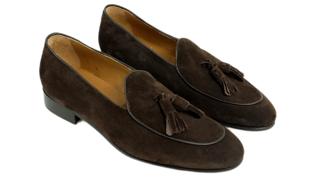 Alan Payne Porto Suede Loafer- Dark Brown