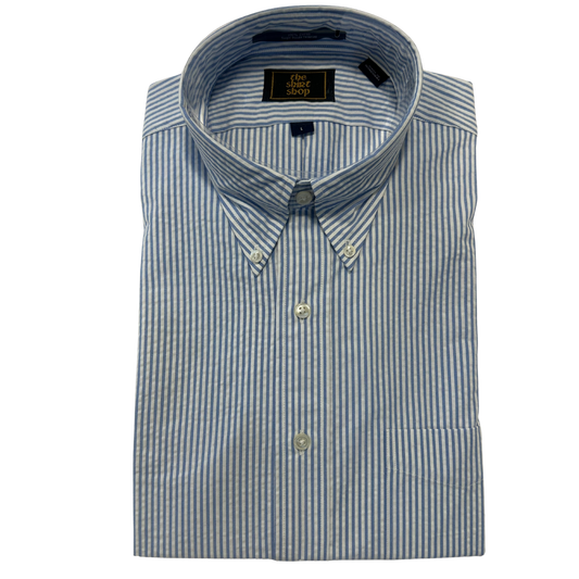 The Shirt Shop Seersucker Wrinkle Free - The Ralph