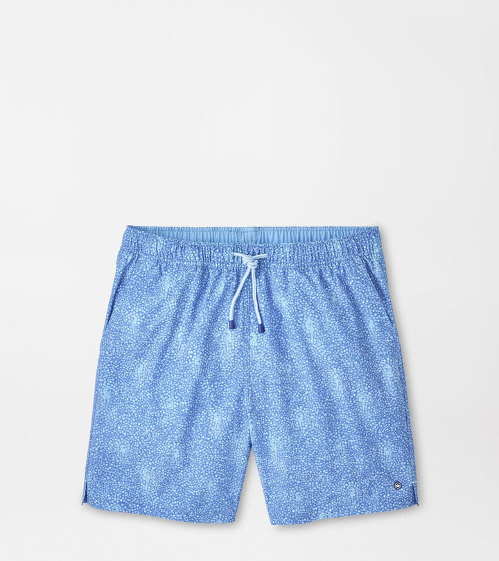 Peter Millar Sea Glass Seahorses Swim Trunk- Dusk Blue