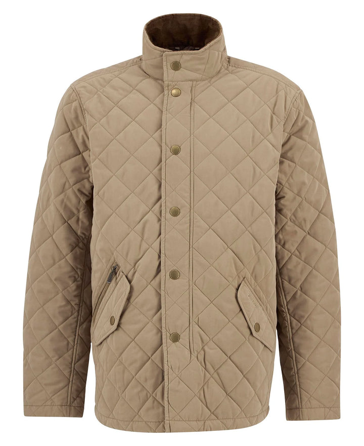 Barbour Shoveler Quilted Jacket- Military Brown