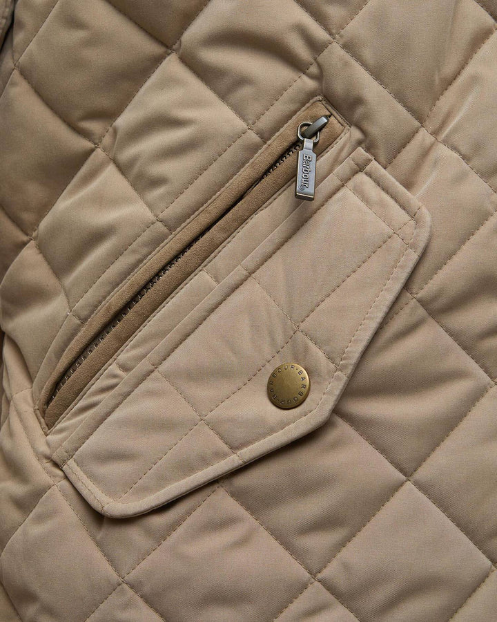 Barbour Shoveler Quilted Jacket- Military Brown