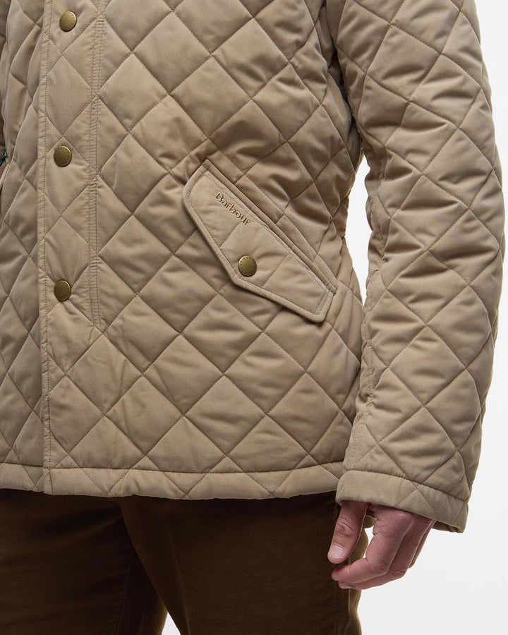 Barbour Shoveler Quilted Jacket- Military Brown