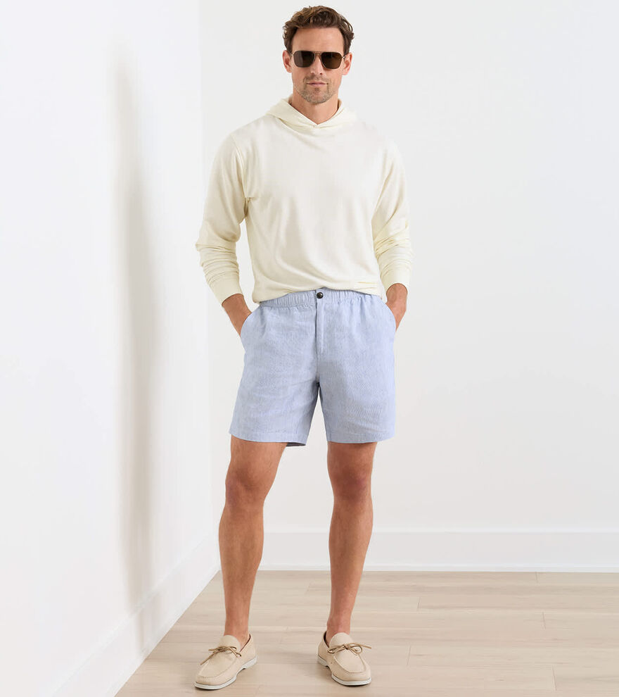 Peter Millar Crown Weekend Stripe Short- Stream Blue