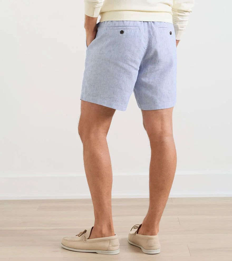 Peter Millar Crown Weekend Stripe Short- Stream Blue