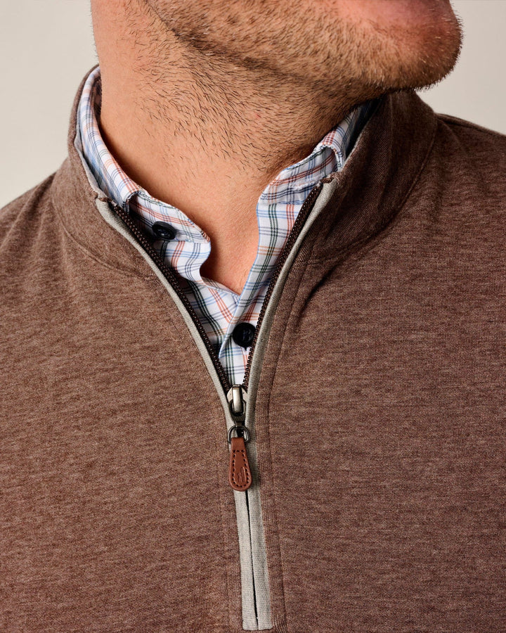 Johnnie-O Sully 1/4 Zip Pullover- Grizzly