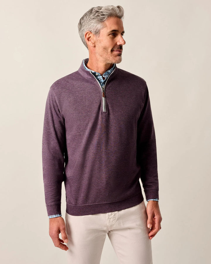 Johnnie-O Sully 1/4 Zip Pullover- Royal Plum