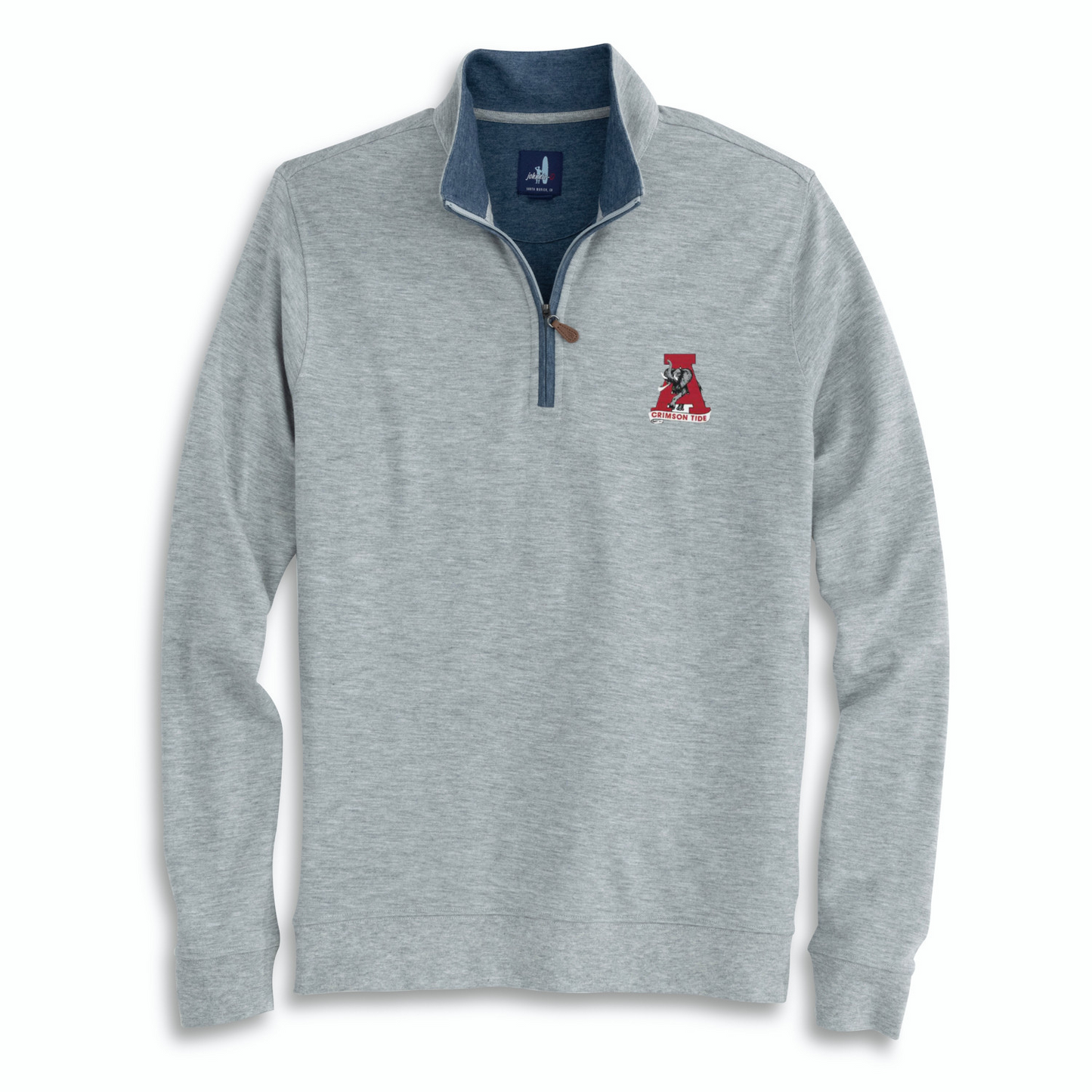 Johnnie-O Light Gray Sully Quarter Zip (Vault)