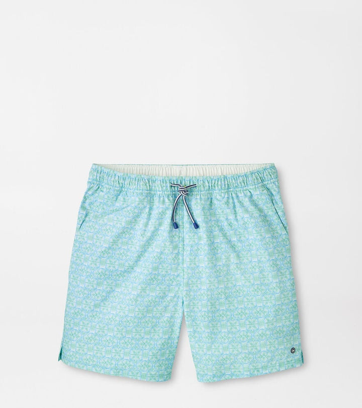 Peter Millar Tide Lines Swim Trunk- Rainforest