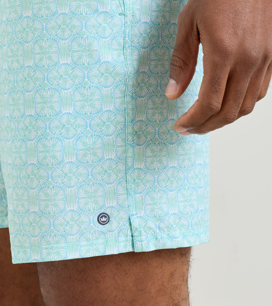 Peter Millar Tide Lines Swim Trunk- Rainforest
