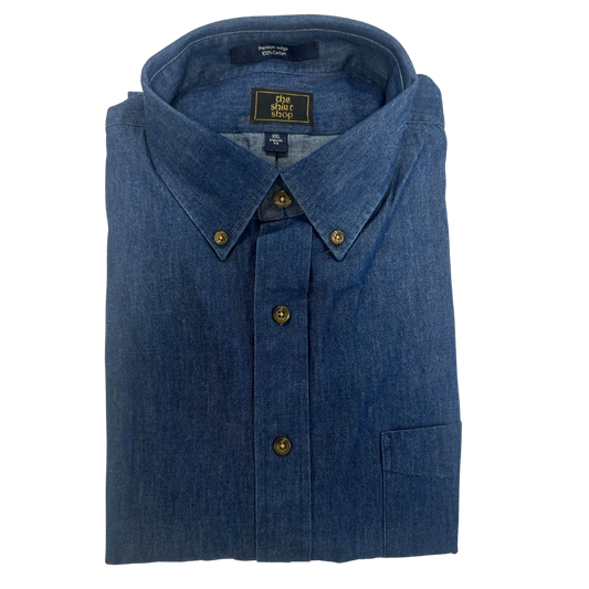 The Shirt Shop Wrinkle Free Button Down - Timber (Denim)