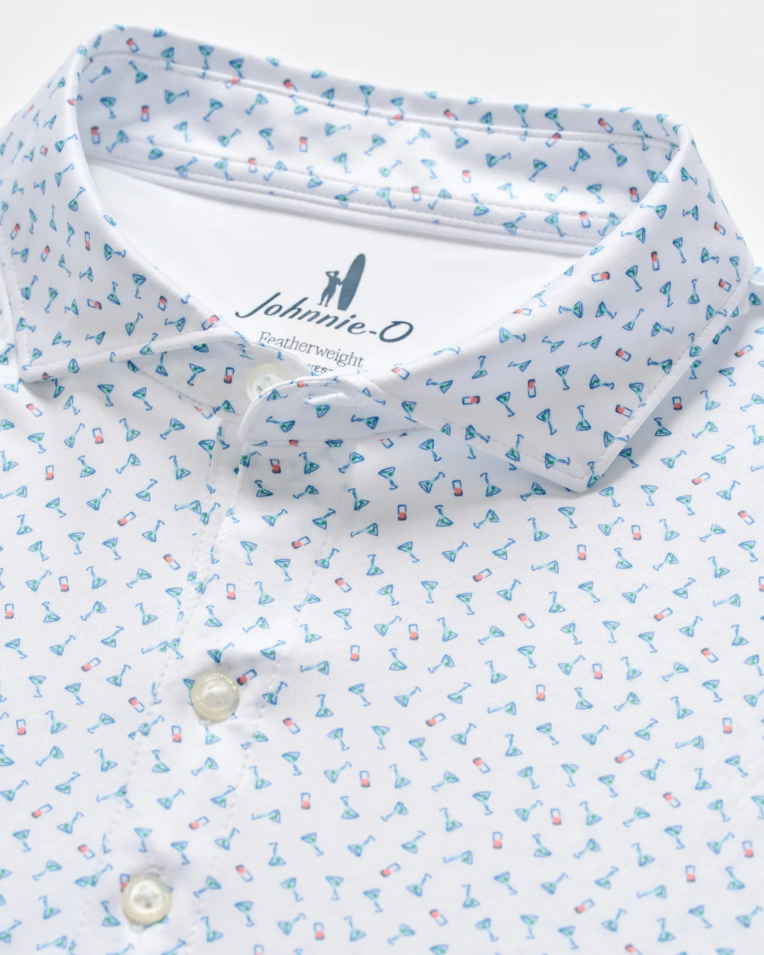 Johnnie-O Tini Dancer Performance Polo- White