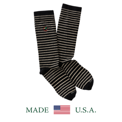 Duck Head Striped Logo Socks - 3 Colors