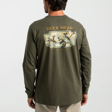 Duck Head Long Sleeve Flying Mallard T-Shirt