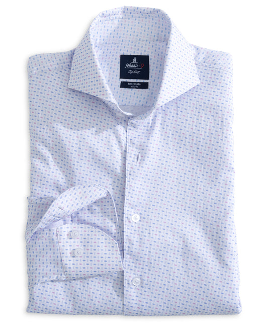 Johnnie-O Welbeck Long Sleeve Sport Shirt - White
