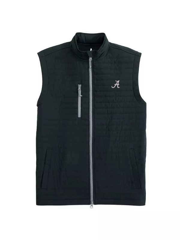 Johnnie-O Black Crosswind Vest (Script A)