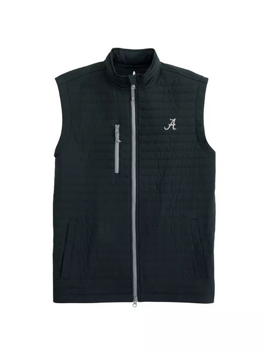 Johnnie-O Black Crosswind Vest (Script A)