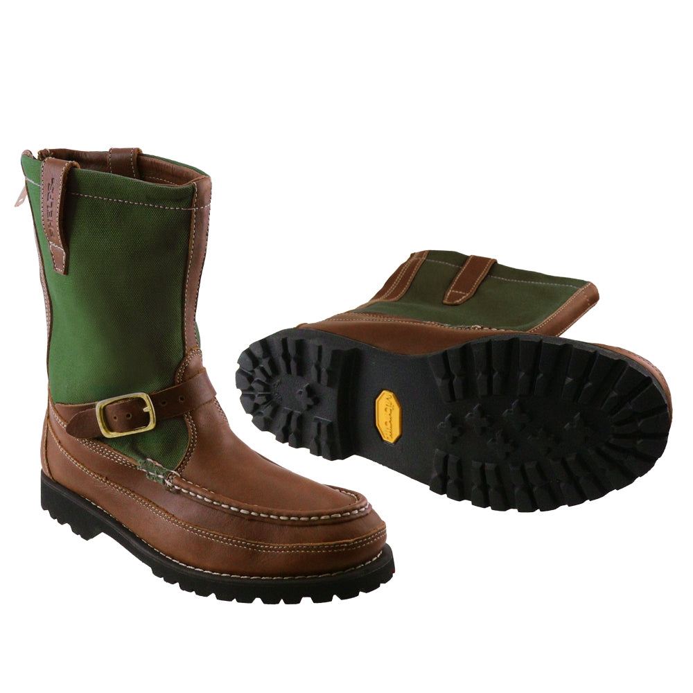 T.B Phelps Winfield Hunting Boot - Brown/Forrest Green