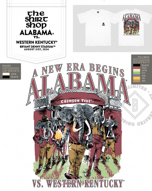 The Shirt Shop Alabama vs WKU Gameday T-Shirt