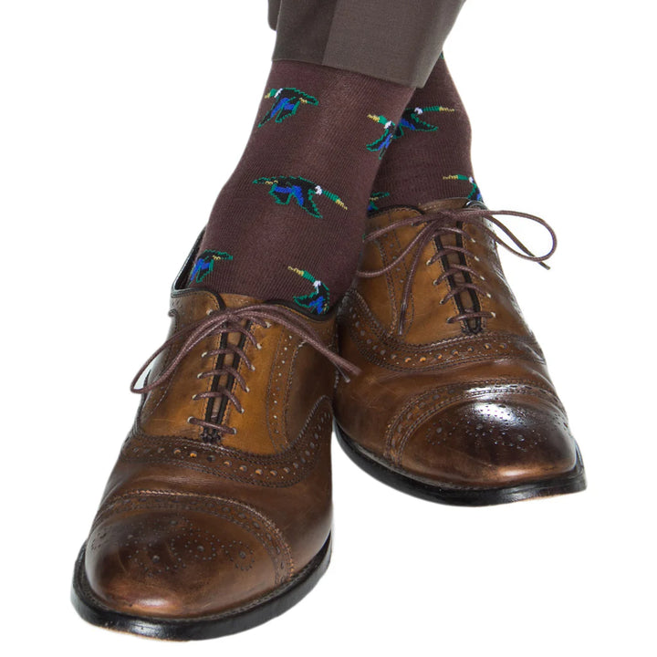 The Shirt Shop Socks - Coffee with Mallards