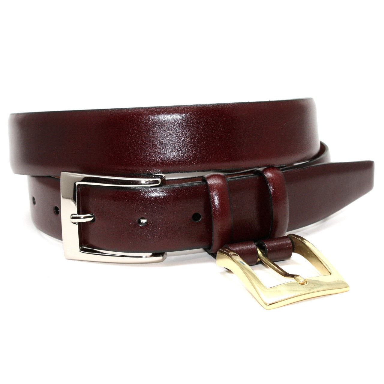 Torino Italian Calfskin Belt with Double Buckle Belt (4 Colors)