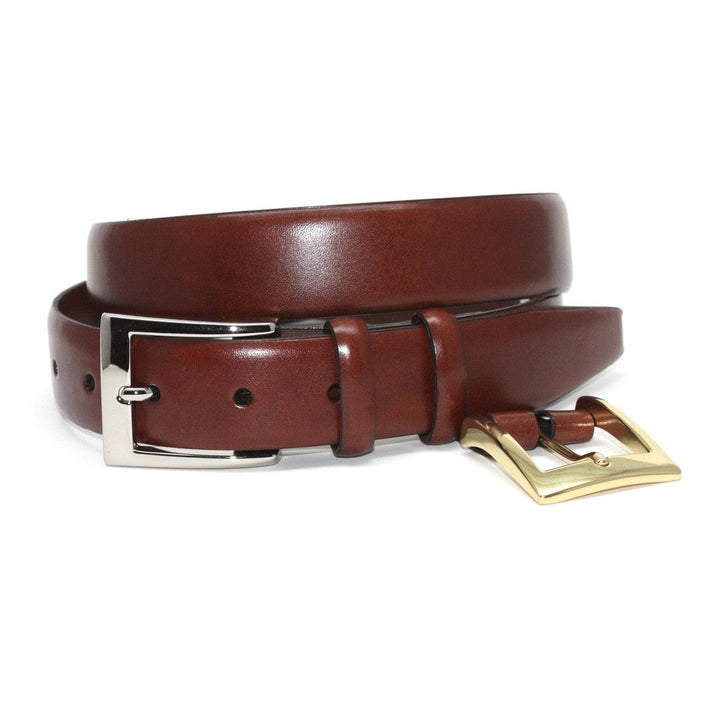 Torino Italian Calfskin Belt with Double Buckle Belt (2 Colors)