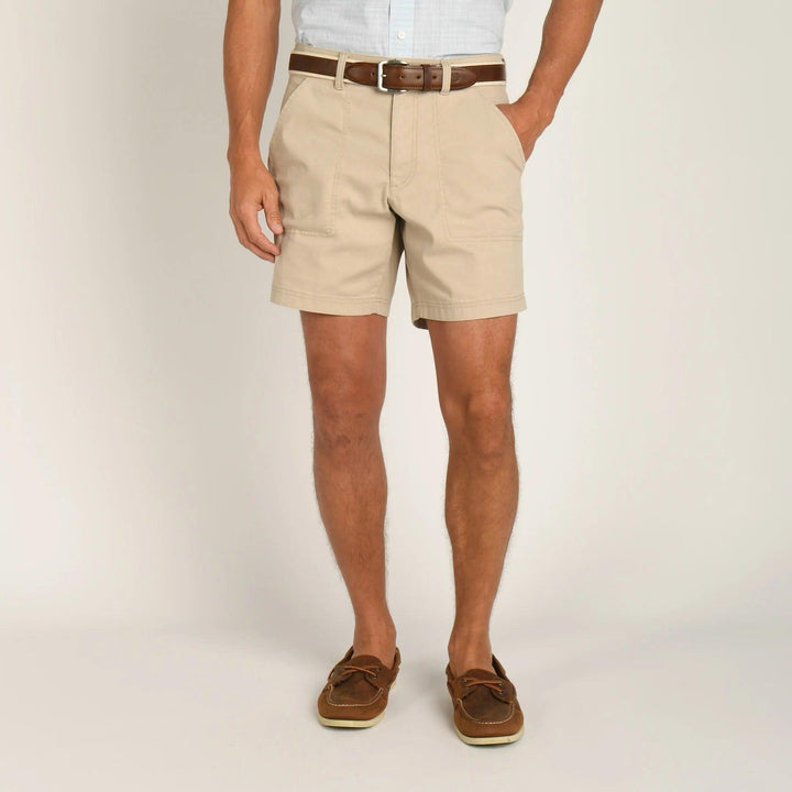 Duck Head 7" Field Canvas Camp Short - Stone