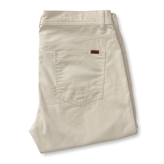 Duck Head Pinpoint Canvas 5-Pocket - Stone