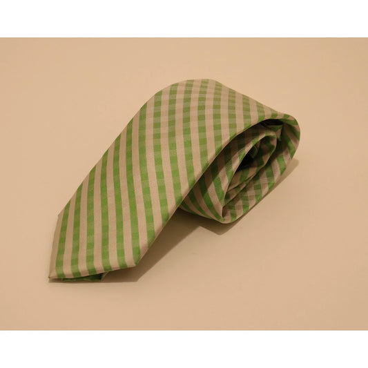 Private Stock Tie - Green Gingham