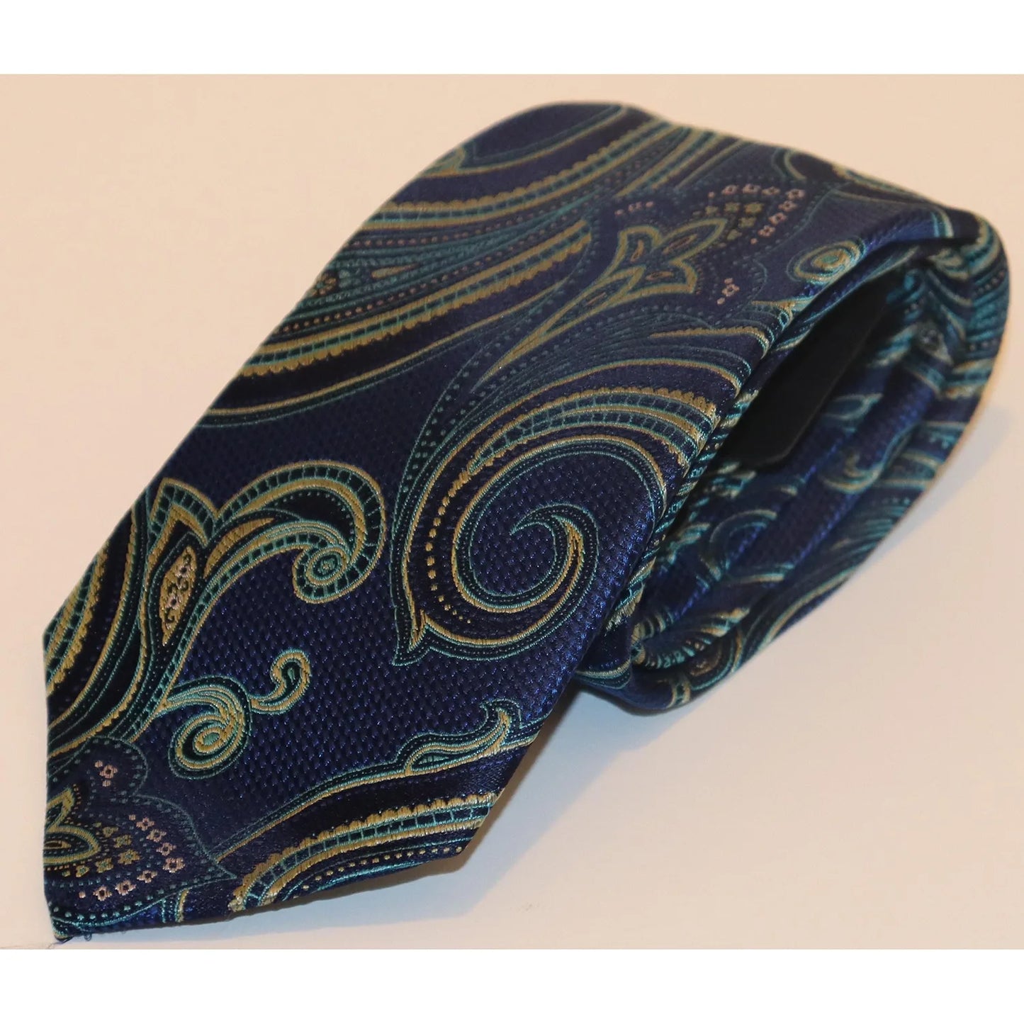 The Shirt Shop Tie - Royal Blue Paisley