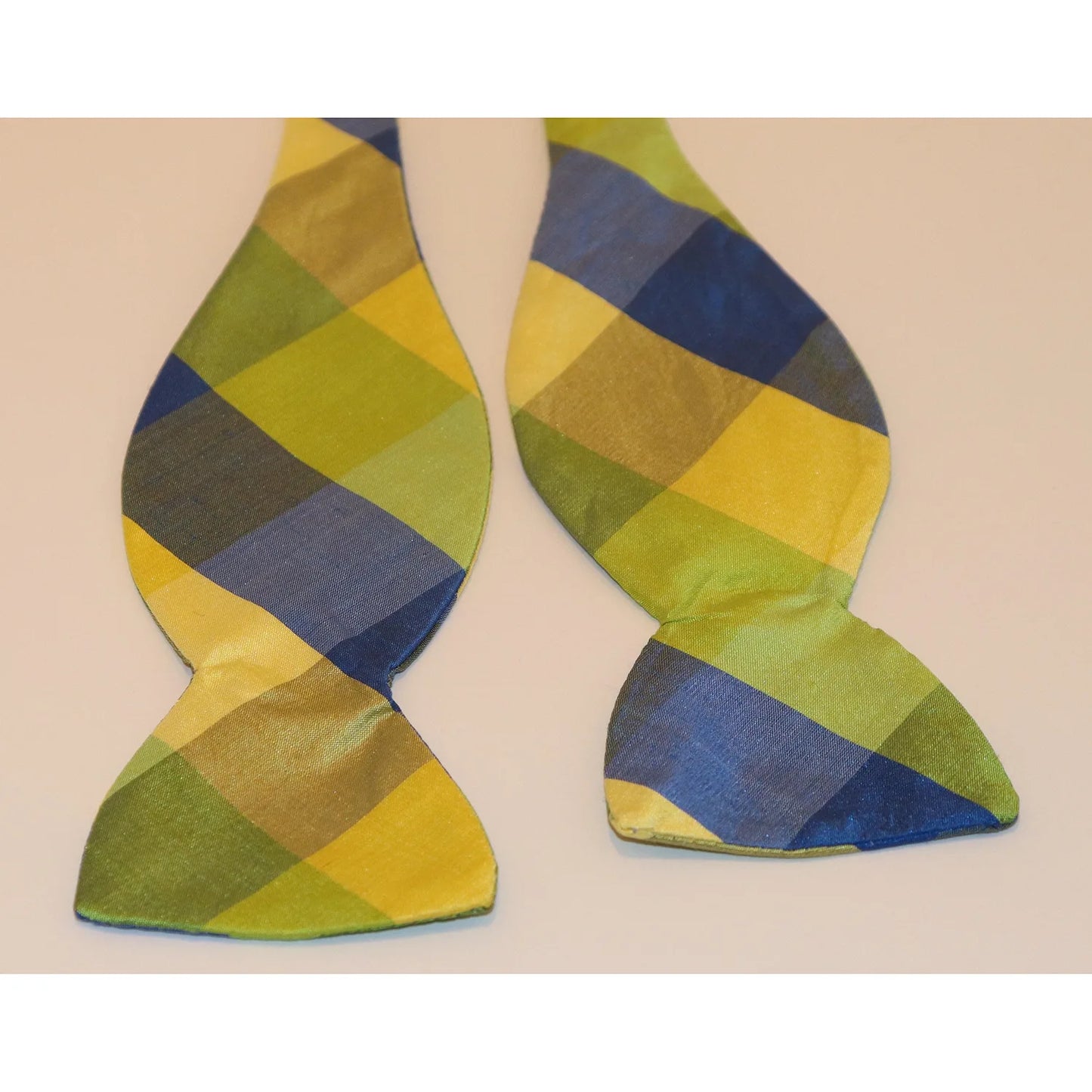 R. Hanauer Bow Tie - Green/Yellow/Blue Large Check