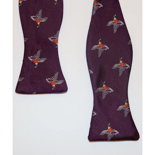 The Shirt Shop Bow Tie - Purple Mallard Duck