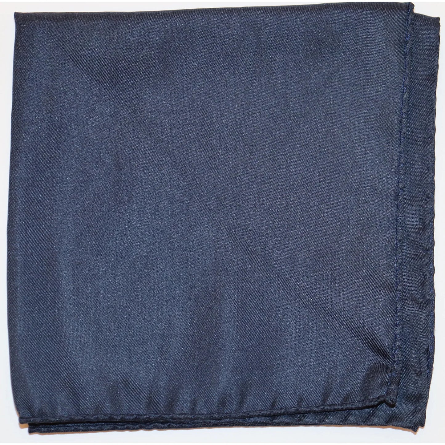 R. Hanauer Pocket Square - Navy Silk