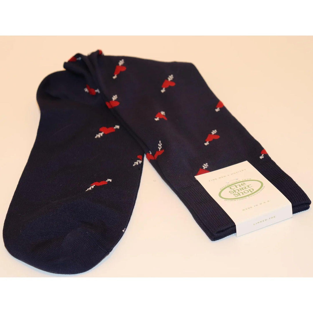 The Shirt Shop Socks - Hearts (Navy)