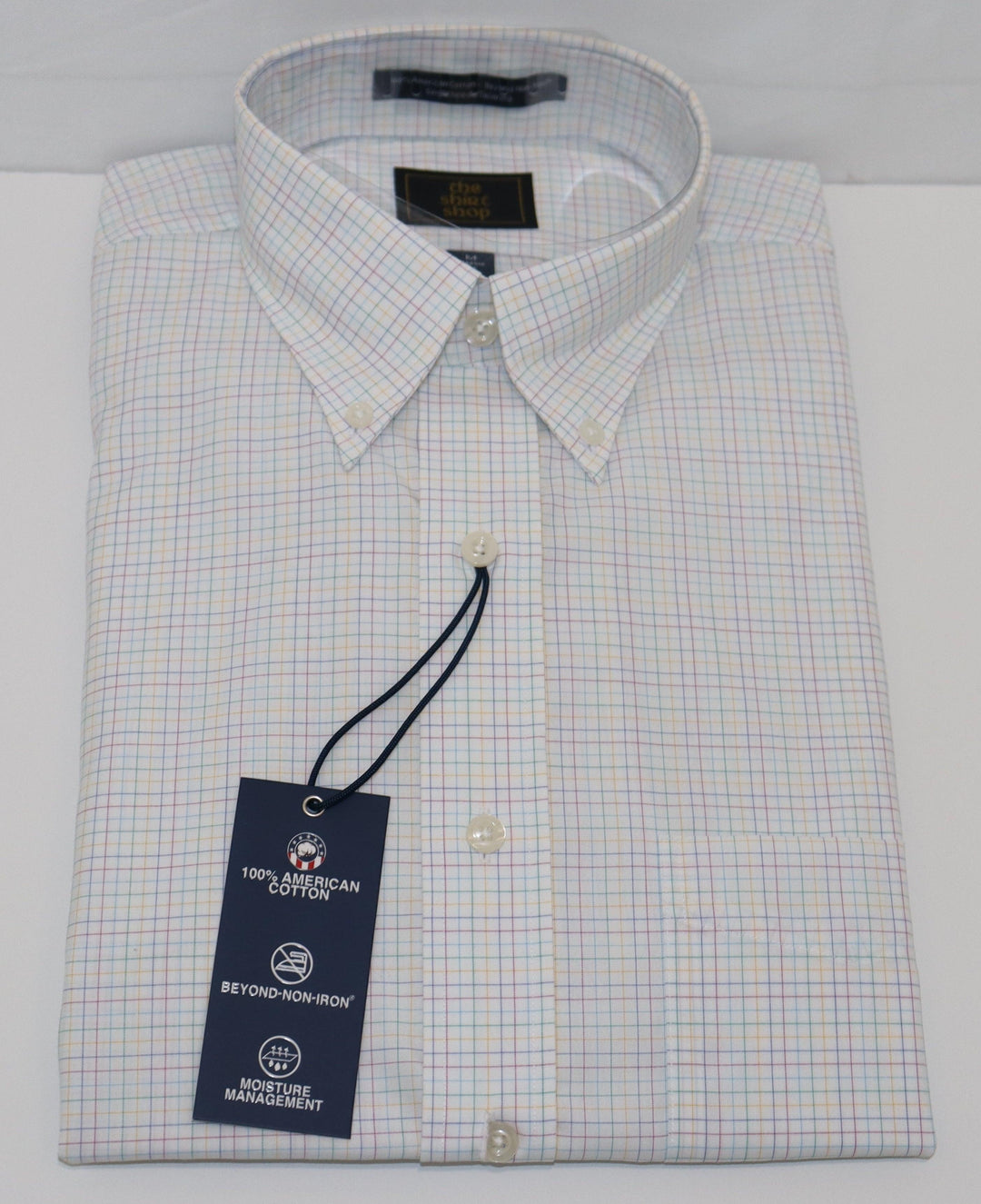 The Shirt Shop Wrinkle Free - White/Multi