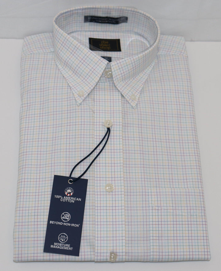 The Shirt Shop Wrinkle Free - White/Multi