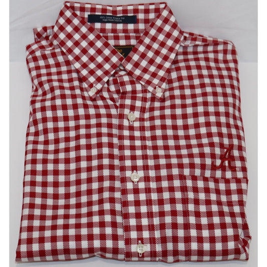 The Shirt Shop Wrinkle Free - Crimson/White Buffalo Check *