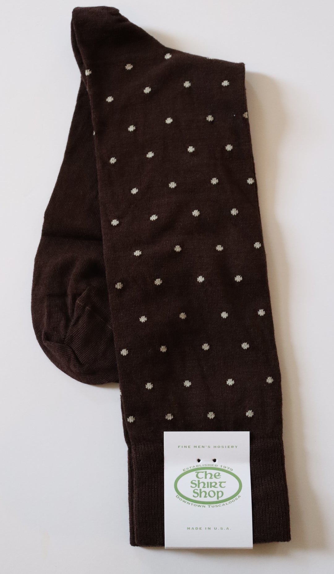 The Shirt Shop Socks - Brown Dot
