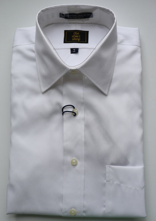 The Shirt Shop Dress Shirt - White Spread (Average Sleeve Length)