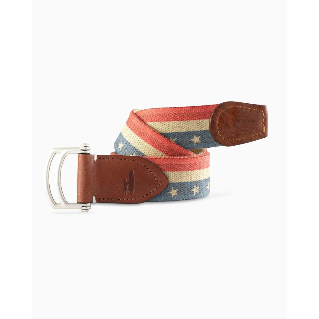 Johnnie-O Printed Canvas D-Ring Belt (2 Colors)