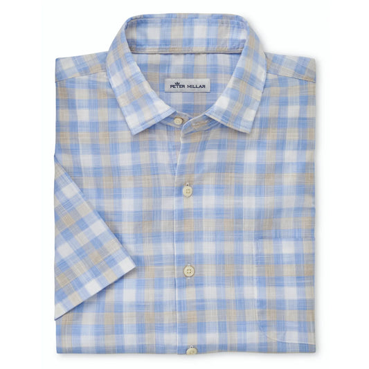Peter Millar Lawrence Vintage Short Sleeve Button Down (2 Colors)