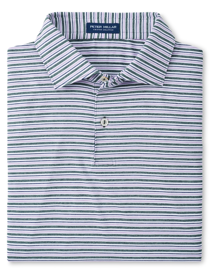 Peter Millar Men's Worth A Shot Performance Jersey Polo Shirt - Sapphire - Size Medium