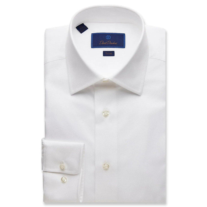 David Donahue Dress Shirt - Royal Oxford (2 Colors) (Trim)